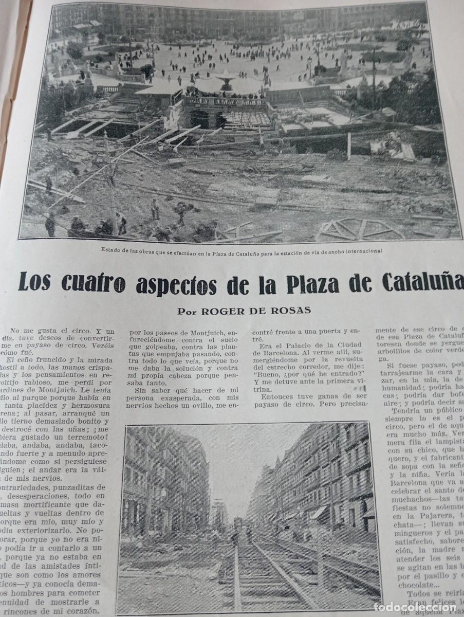 Collection Magazines and Newspapers: REVISTA A&Ntilde;O 1930 URBANISMO PLAZA CATALU&Ntilde;A DE BARCELONA HOCKEY DE TARRASA TERRASSA BLANCA COLORADO