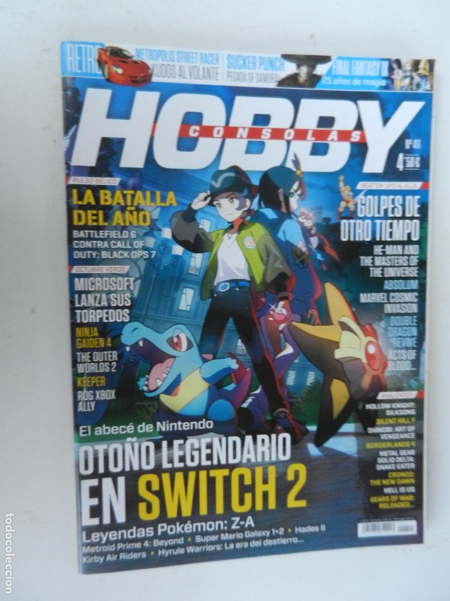 Collezionismo di Riviste e Giornali: HOBBY CONSOLAS N&ordm; 411 - Leyendas Pok&eacute;mon: Z-A OTO&Ntilde;O LEGENDARIO EN SWITCH 2