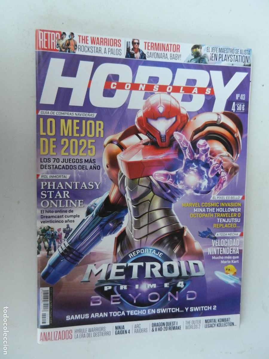 Collectionnisme de Revues et Journaux: HOBBY CONSOLAS N&ordm; 413 - Metroid Prime 4: Beyond,LO MEJOR DEL 2025
