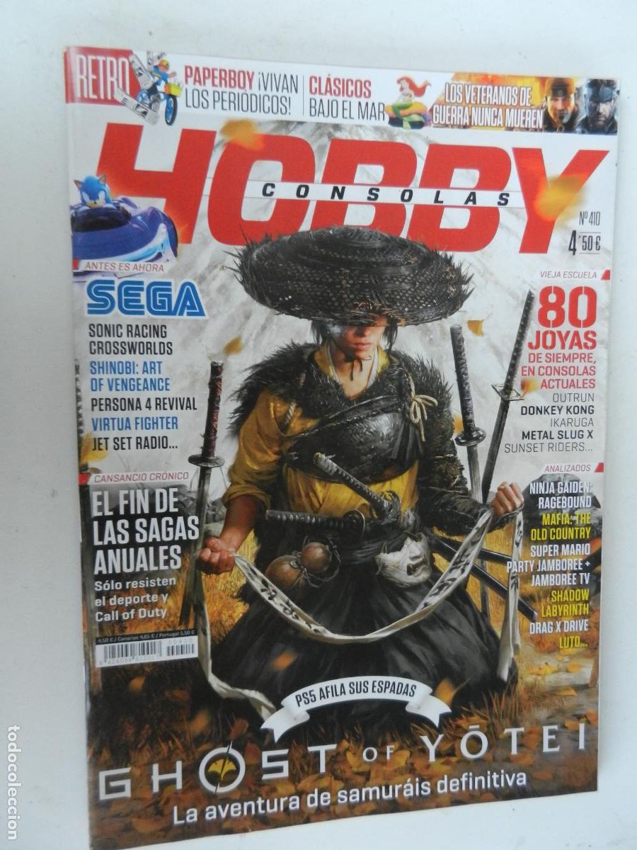 Collezionismo di Riviste e Giornali: HOBBY CONSOLAS N&ordm; 410 -Ghost of Yotei , NINJA GAIDEN
