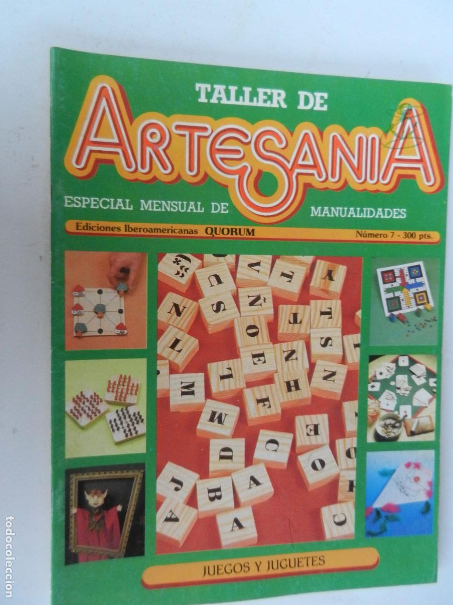 Coleccionismo de Revistas y Peri&oacute;dicos: TALLER DE ARTESANIA - JUEGOS Y JUGUETES N&ordm; 7 - ESPECIAL MENSUAL DE MANUALIDADES VER SUMARIO