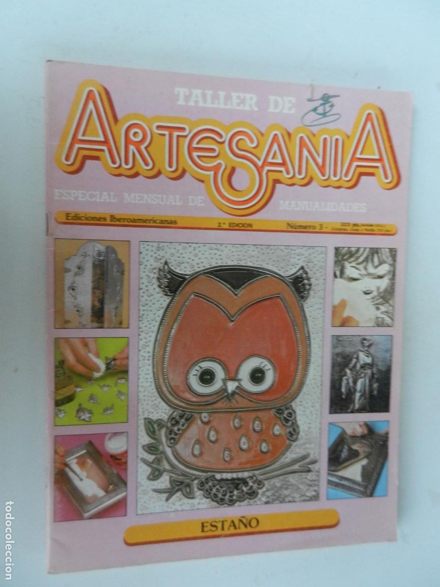 Coleccionismo de Revistas y Peri&oacute;dicos: TALLER DE ARTESANIA -ESTA&Ntilde;O - N&ordm; 3 - ESPECIAL MENSUAL DE MANUALIDADES VER SUMARIO