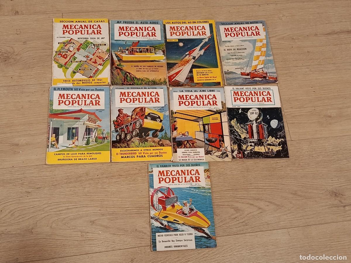 Coleccionismo de Revistas y Peri&oacute;dicos: Lote 9 ejemplares revista mecanica popular 1960