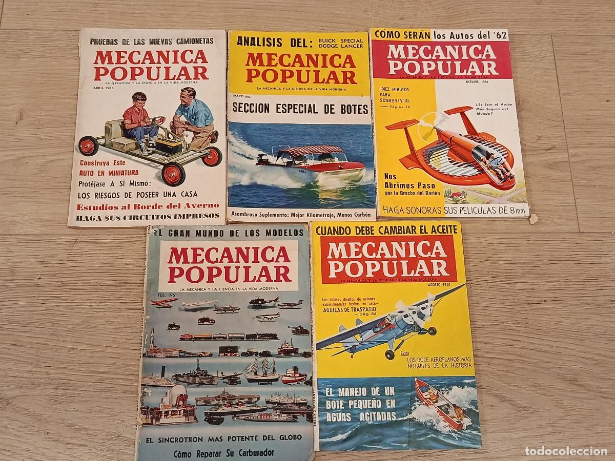 Coleccionismo de Revistas y Peri&oacute;dicos: Lote 5 ejemplares revista mecanica popular 1961