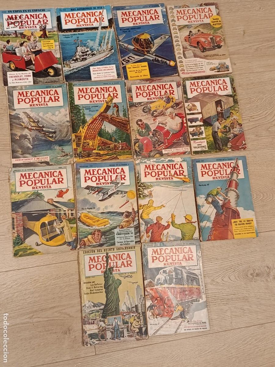 Coleccionismo de Revistas y Peri&oacute;dicos: 14 ejemplares revista Mecanica Popular entre 1950