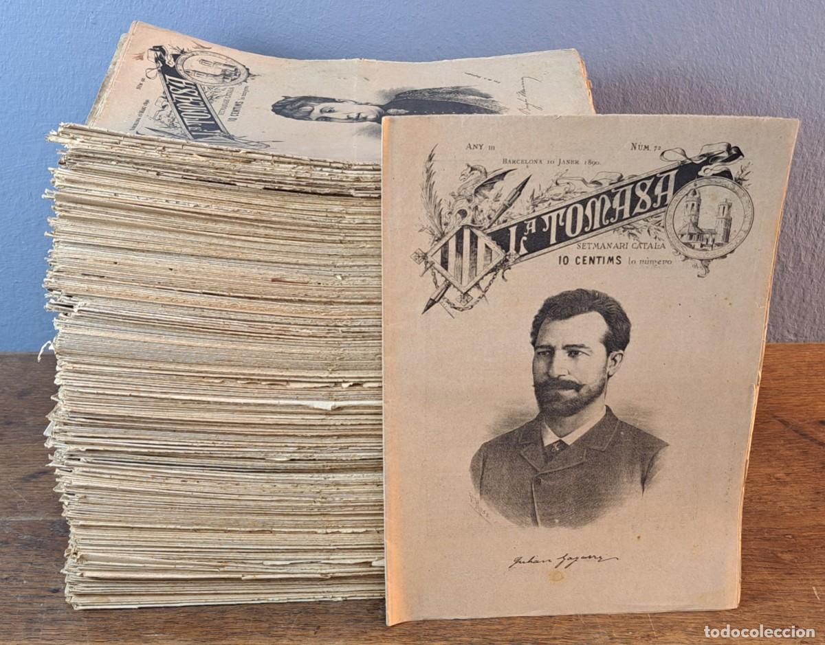 Coleccionismo de Revistas y Peri&oacute;dicos: Lote de 367 revistas &ldquo;La Tomasa&rdquo;, setmanari catal&agrave;, de 1890 a 1906. Barcelona.