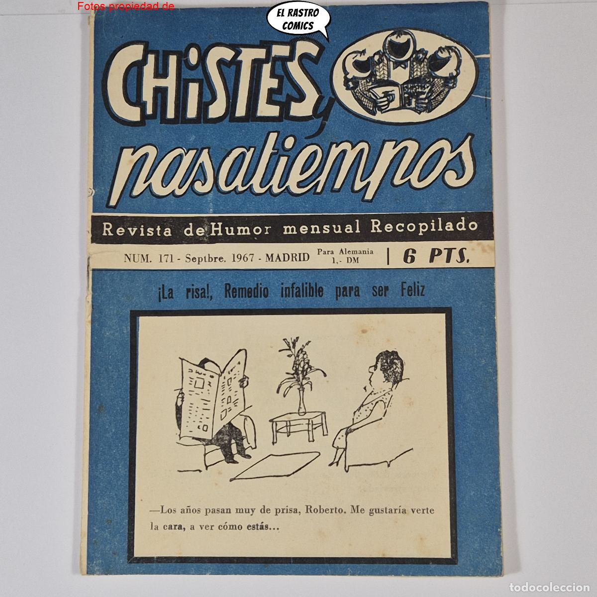 Coleccionismo de Revistas y Peri&oacute;dicos: Chistes y pasatiempos n&ordm; 171, Revista de humor mensual recopilado, Madrid 1967, C4