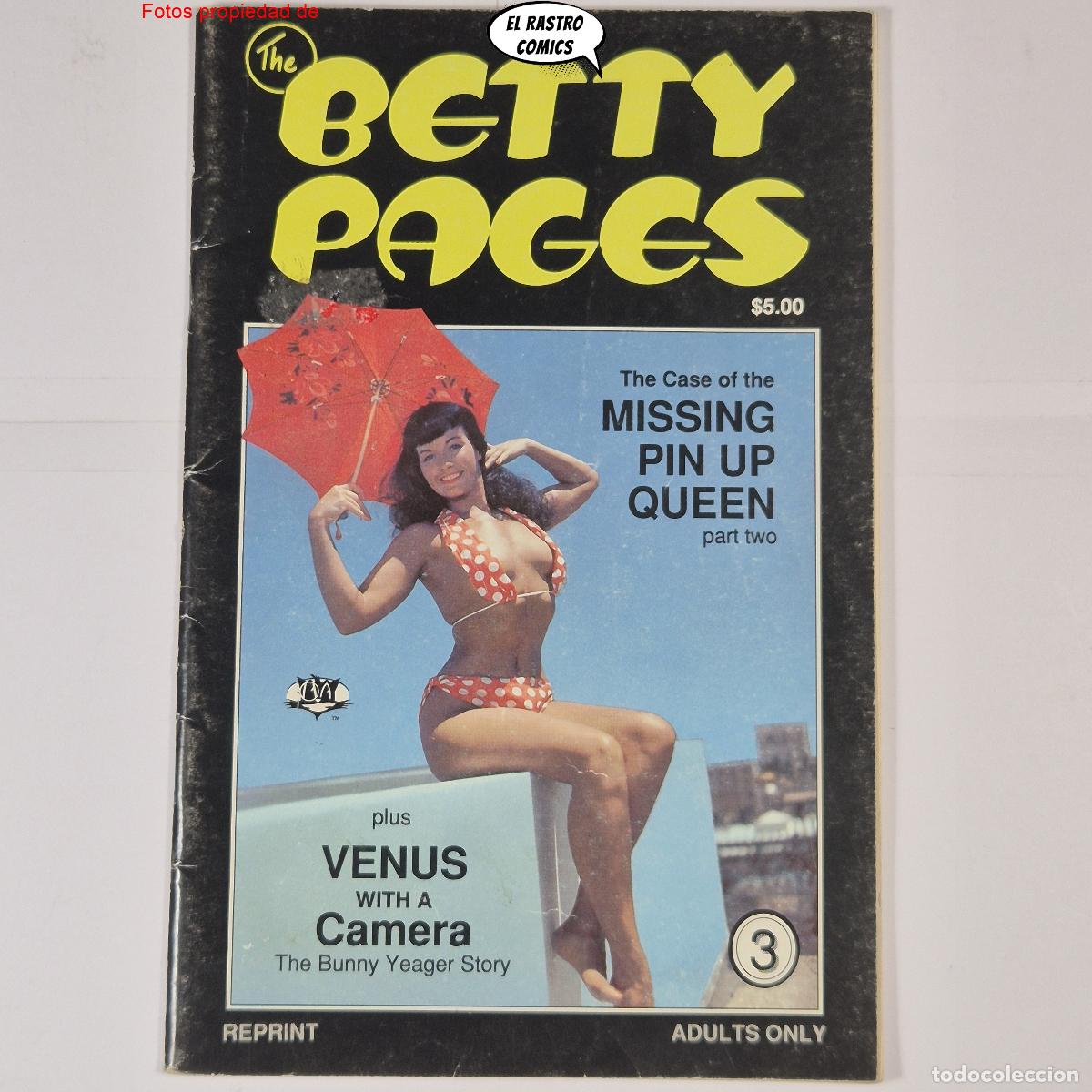 Coleccionismo de Revistas y Peri&oacute;dicos: Betty Pages n&ordm; 3, (incluye 17 p&aacute;ginas con Frank Frazetta), Pure Imagination 1991, adultos, C1