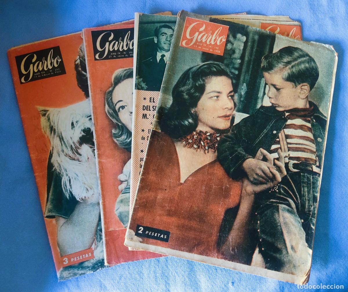 Coleccionismo de Revistas y Peri&oacute;dicos: LOTE DE 4 REVISTAS ORIGINALES GARBO A&Ntilde;OS 50