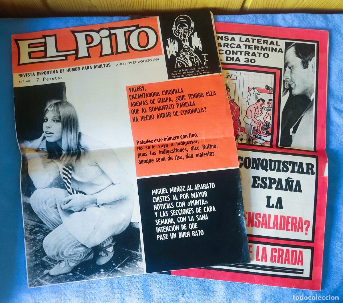 Coleccionismo de Revistas y Peri&oacute;dicos: 2 REVISTAS DEPORTIVAS ORIGINALES EL PITO A&Ntilde;OS 60