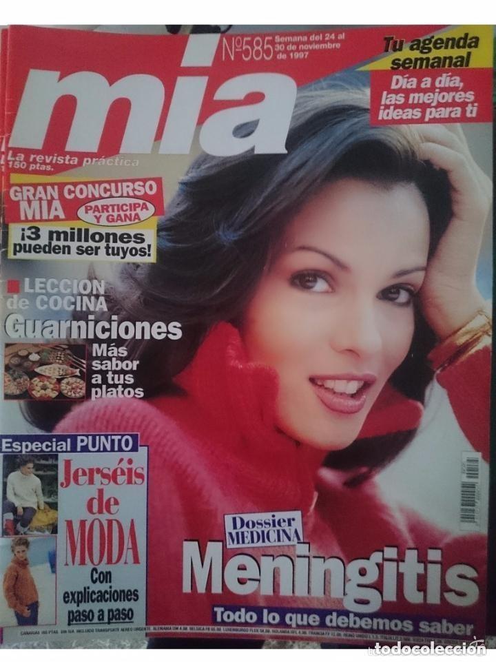 Coleccionismo de Revistas y Peri&oacute;dicos: MIA N 585 DEL 24 AL 30 NOVIEMBRE 1997 -CON PUBLICIDAD EPOCA-PROGRAMACION TELEVISION-NOTICIAS-ETC .