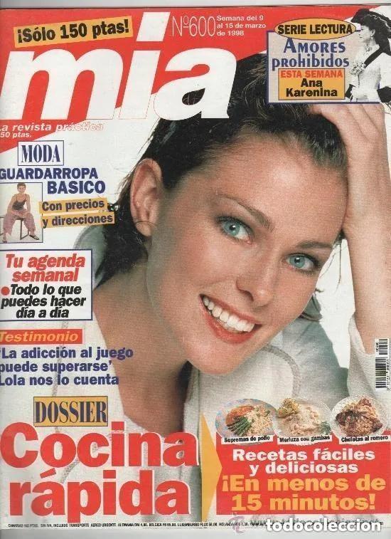 Coleccionismo de Revistas y Peri&oacute;dicos: MIA N 600 - A&Ntilde;O 1998 -LEER DETALLES . MODA: GUARDARROPA B&Aacute;SICO, DOSSIER COCINA R&Aacute;PIDA