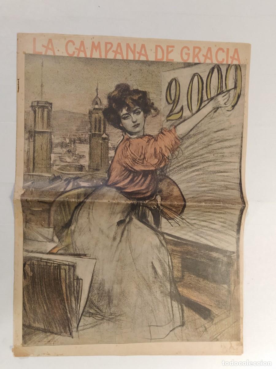 Coleccionismo de Revistas y Peri&oacute;dicos: RAMON CASAS (PORTADA) LA CAMPANA DE GRACIA - NUMERO 2000 A&Ntilde;O 1907 - REVISTA ANTIGUA - ORIGINAL