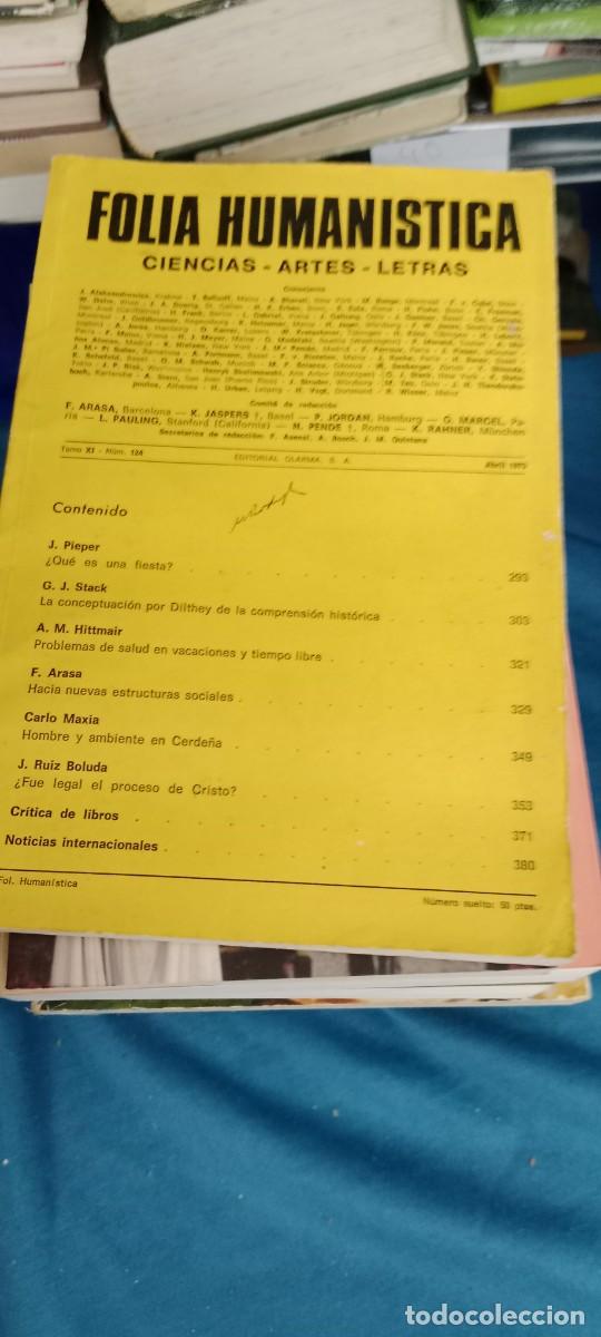 Coleccionismo de Revistas y Peri&oacute;dicos: FOLIA HUMANISTICA - Ciencias Artes Letras N&ordm; 124 GG-DNI