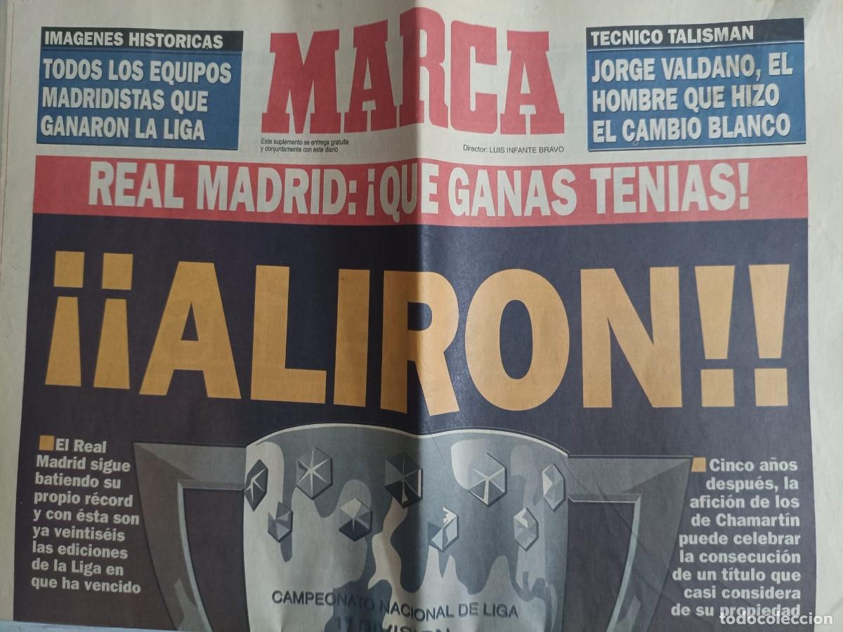 Coleccionismo de Revistas y Peri&oacute;dicos: Diario Marca Real Madrid Aliron