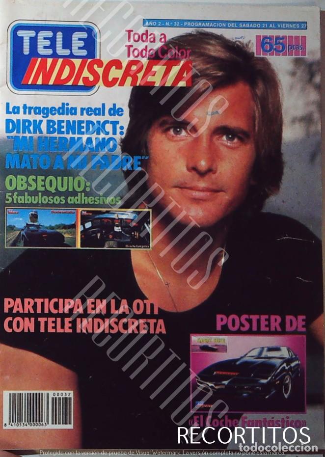 Collezionismo di Riviste e Giornali: RECORTE Y PORTADA DE DIRK BENEDICT GALACTICA EQUIPO A TEAM EL COCHE FANTASTICO