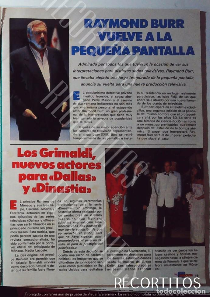 Collezionismo di Riviste e Giornali: LA OTI PALOMA SAN BASILIO CACO SENANTE REAYMOND BURR CAROLINA ESTEFANIA DE MONACO JUAN CARLOS EMILIO