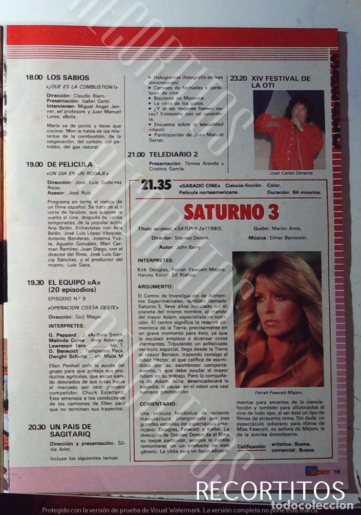 Collezionismo di Riviste e Giornali: CACO SENANTE OTI JUAN CARLOS SENANTE FARRAH FAWCETT ROCIO JURADO EMILIO ARAGON PALOMA SAN BASILIO