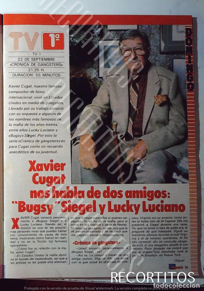 Collezionismo di Riviste e Giornali: XAVIER CUGAT BUGSY SIEGEL LUCKY LUCIANO