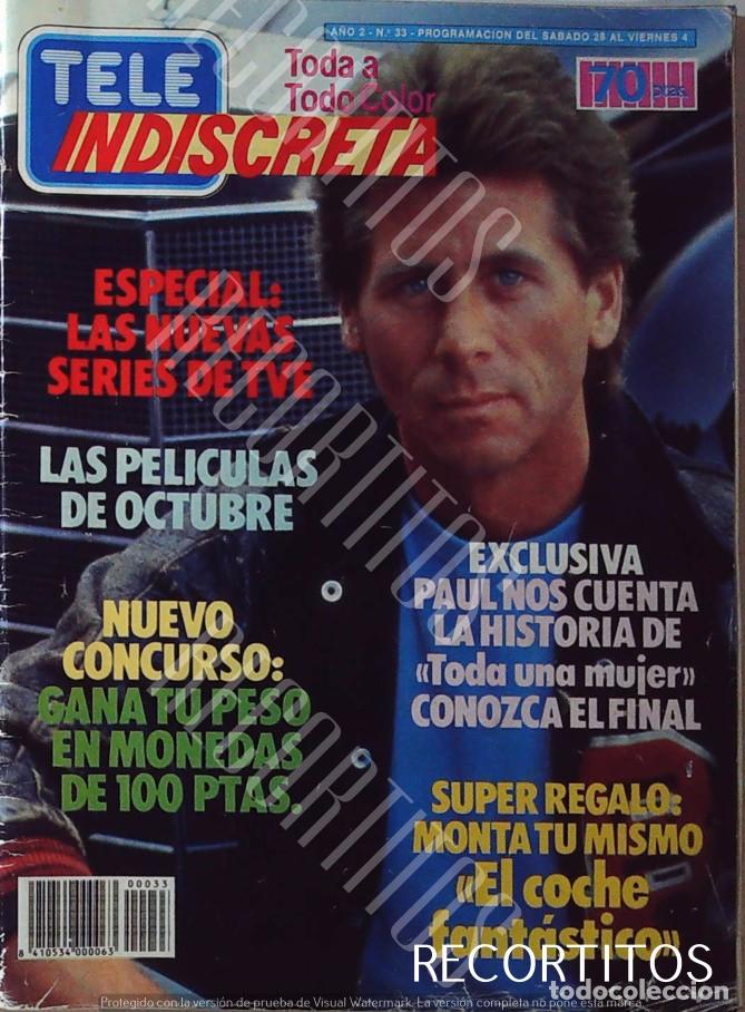 Coleccionismo de Revistas y Peri&oacute;dicos: BARRY BOSTWICK TODA UNA MUJER PORTADA Y REPORTAJE