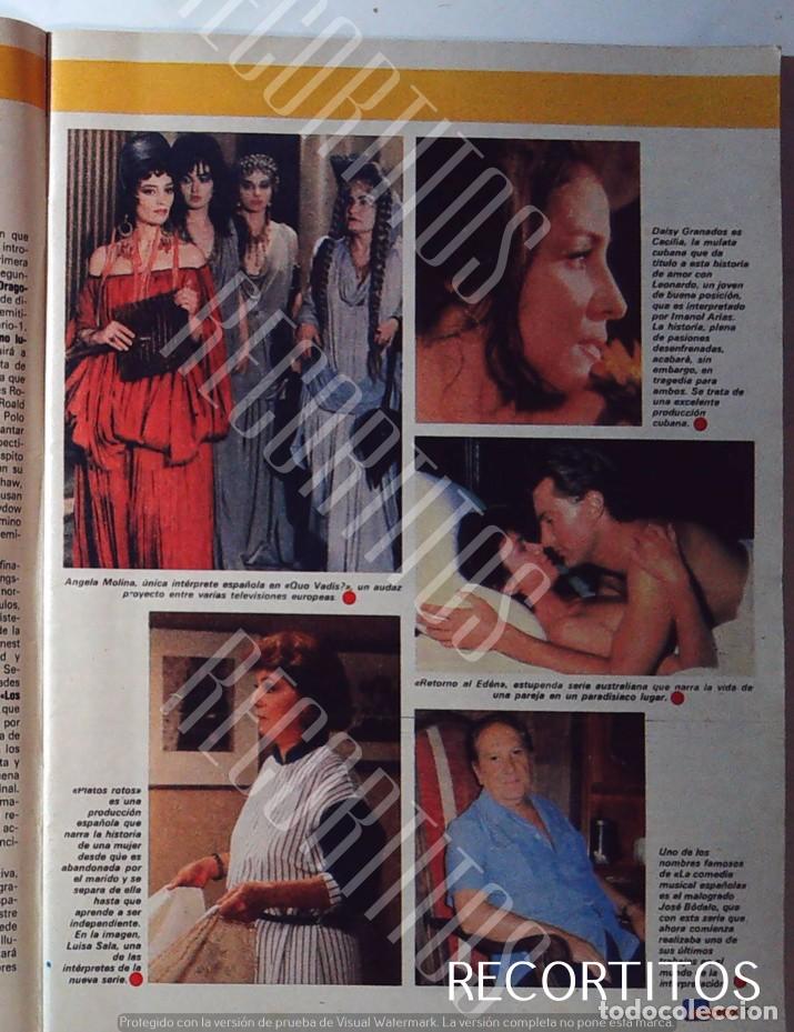 Coleccionismo de Revistas y Peri&oacute;dicos: ANGELA MOLINA QUO VADIS RETORNO AL EDEN PLATOS ROTOS DAISY GRANADOS Rebecca Gilling