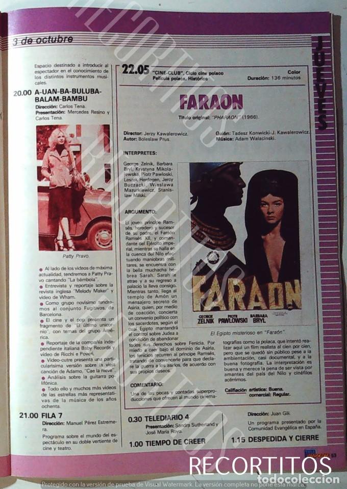 Coleccionismo de Revistas y Peri&oacute;dicos: MAYRA GOMEZ KEMP UN DOS TRES 1 2 3 PATTY PRAVO