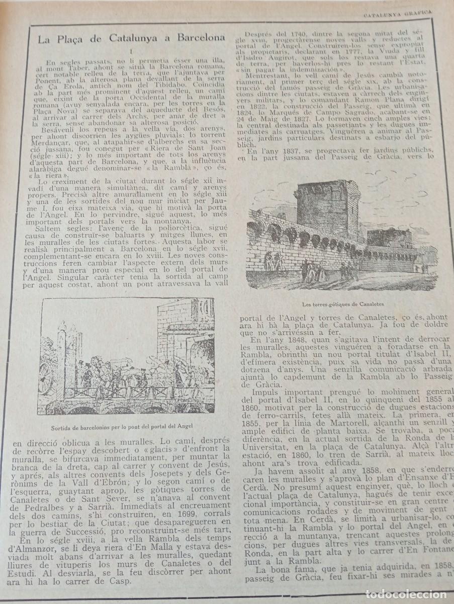 Coleccionismo de Revistas y Peri&oacute;dicos: REVISTA ANY 1922 URBANISME DE LA PLA&Ccedil;A CATALUNYA FUTBOL CLUB BARCELONA F.C. SPARTA BOLDKLUBEN