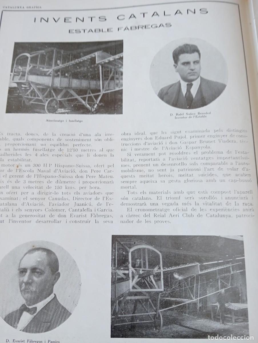 Sammeln von Zeitschriften und Zeitungen: REVISTA A&Ntilde;O 1922 INVENTOR RAFEL SU&Ntilde;EN BENEDED EVARIST FABREGAS DEL AVION Y FUSELAJE CATALAN