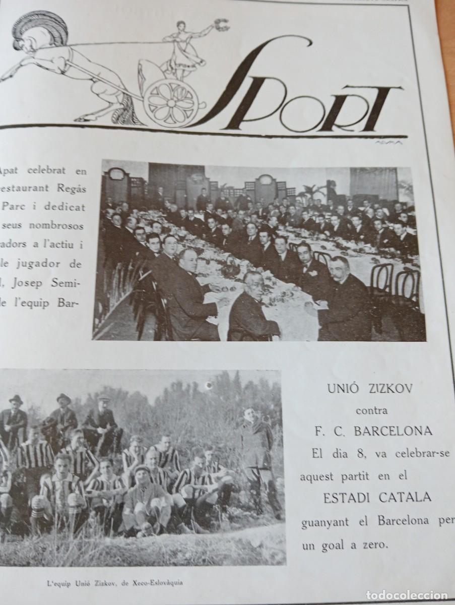 Coleccionismo de Revistas y Peri&oacute;dicos: REVISTA A&Ntilde;O 1922 FUTBOL CLUB BARCELONA F. C. ESTADI CATALA ZIZKOV CHECOSLOVAQUIA BELLES ARTS SABADEL