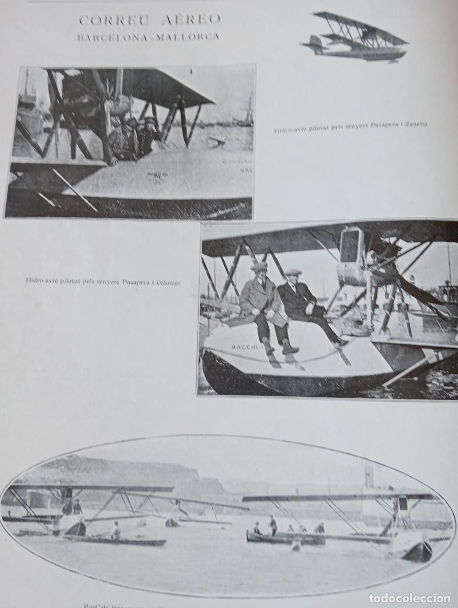 Sammeln von Zeitschriften und Zeitungen: REVISTA A&Ntilde;O 1922 CORREO AEREO VUELO BARCELONA PALMA DE MALLORCA PROYECTO DEL AUTODROMO DE SITGES