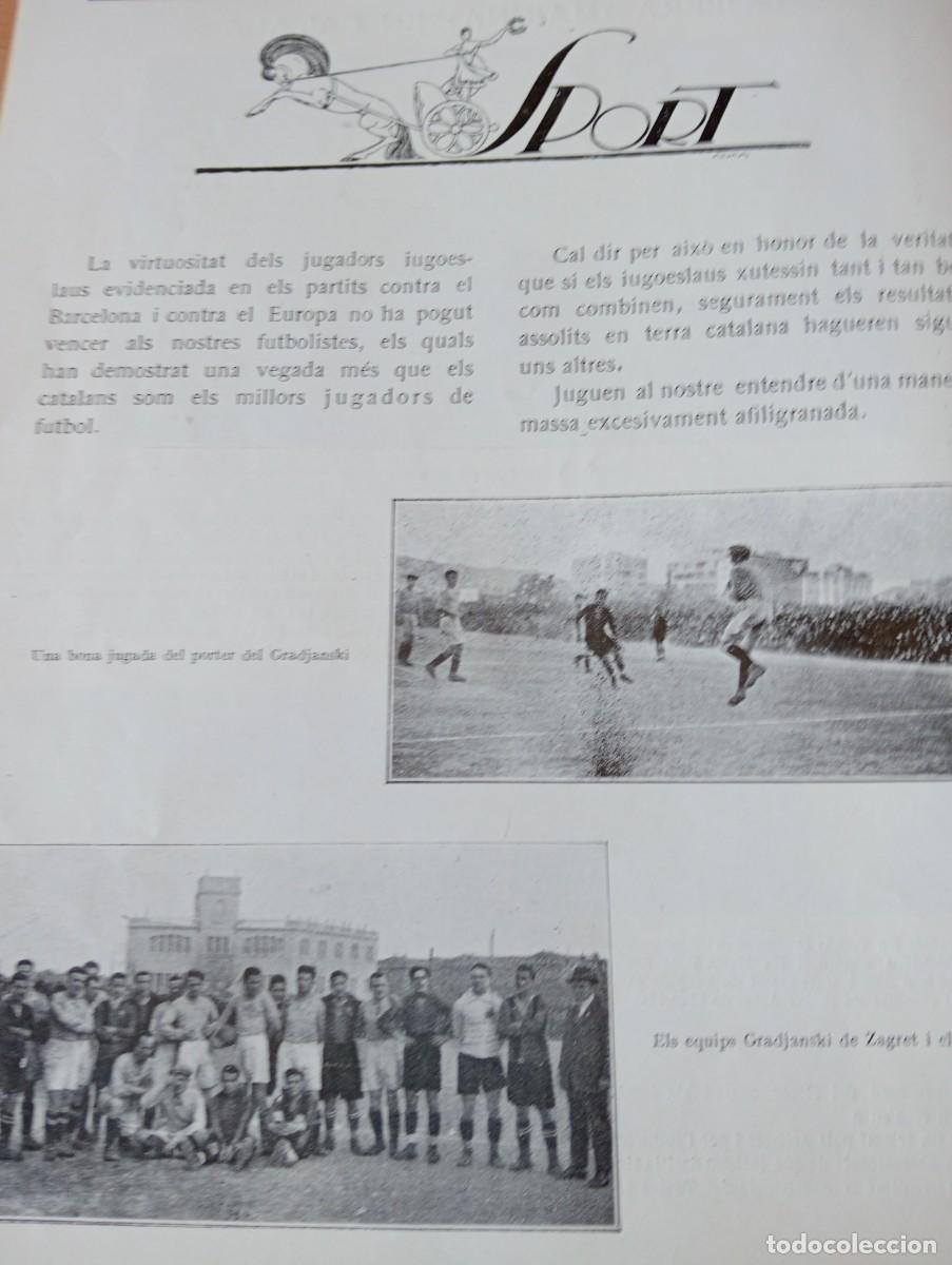 Coleccionismo de Revistas y Peri&oacute;dicos: REVISTA A&Ntilde;O 1922 FUTBOL CLUB BARCELONA F. C. ZABREB VUELTA A CATALU&Ntilde;A EN MOTO SIDECAR VALLMOLL