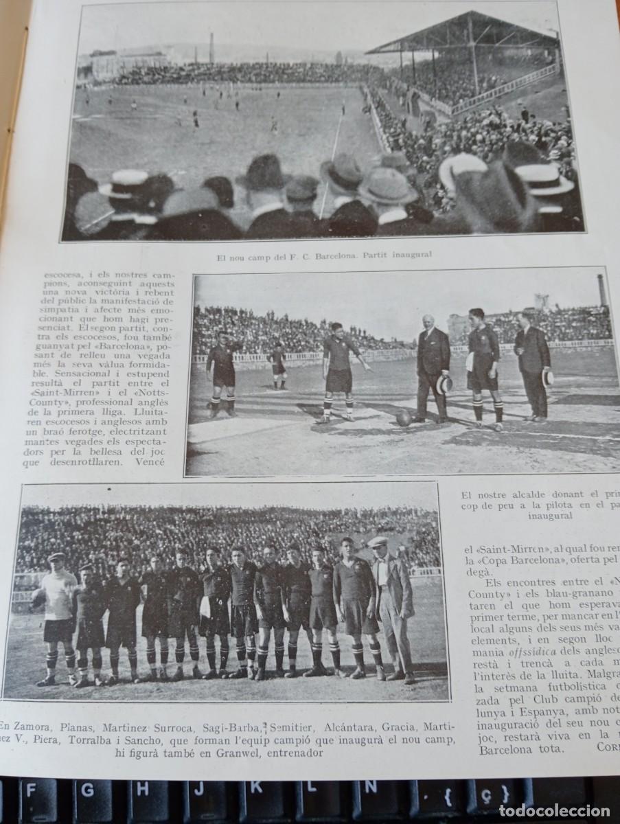Coleccionismo de Revistas y Peri&oacute;dicos: REVISTA A&Ntilde;O 1922 INAUGURACION DEL NUEVO CAMPO DE FUTBOL DEL F. C. BARCELONA ALCANTARA SAMITIER ZAMOR