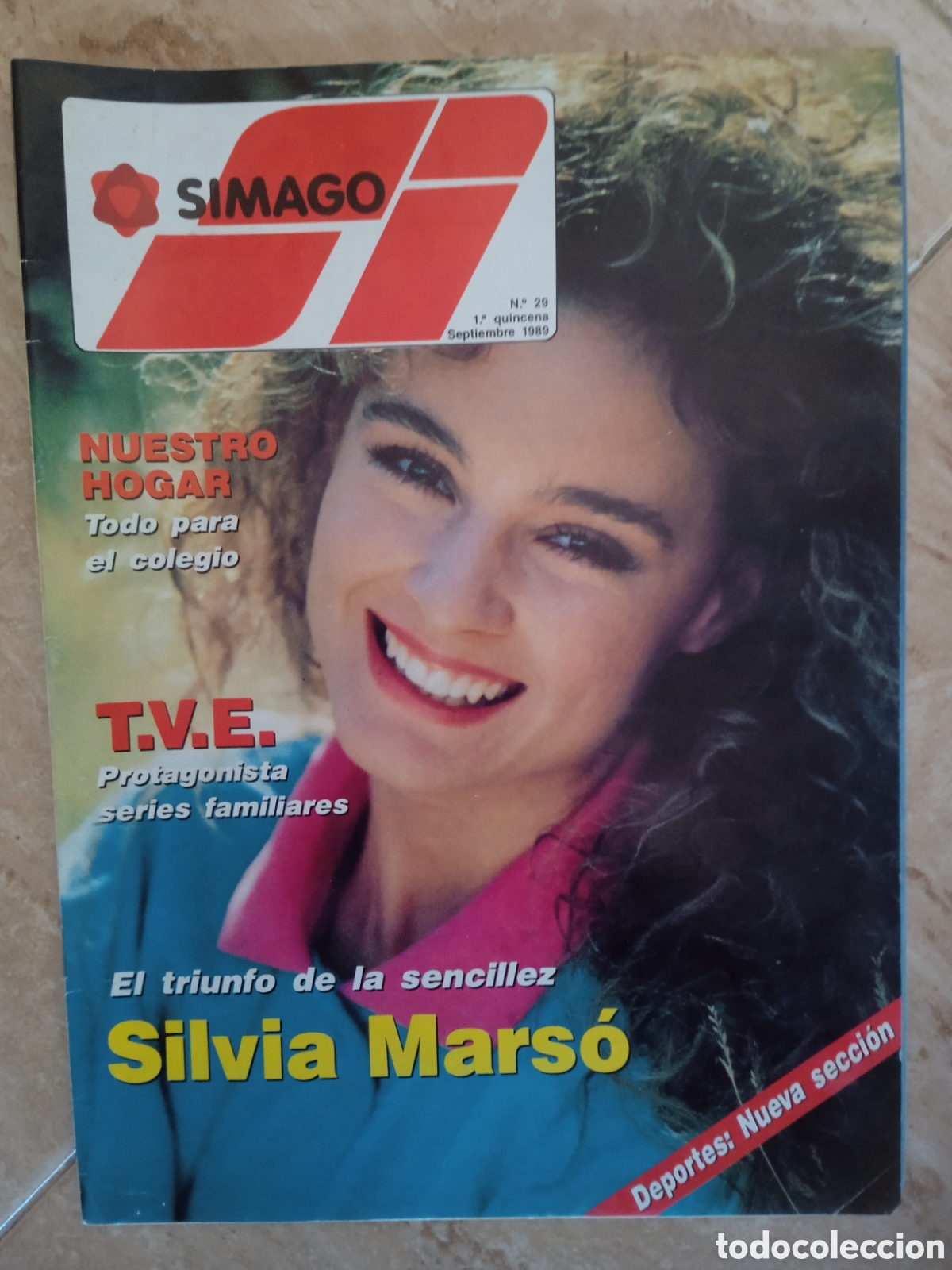 Coleccionismo de Revistas y Peri&oacute;dicos: Revista Simago n&deg;29 Silvia Marso portada y entrevista sept 1989