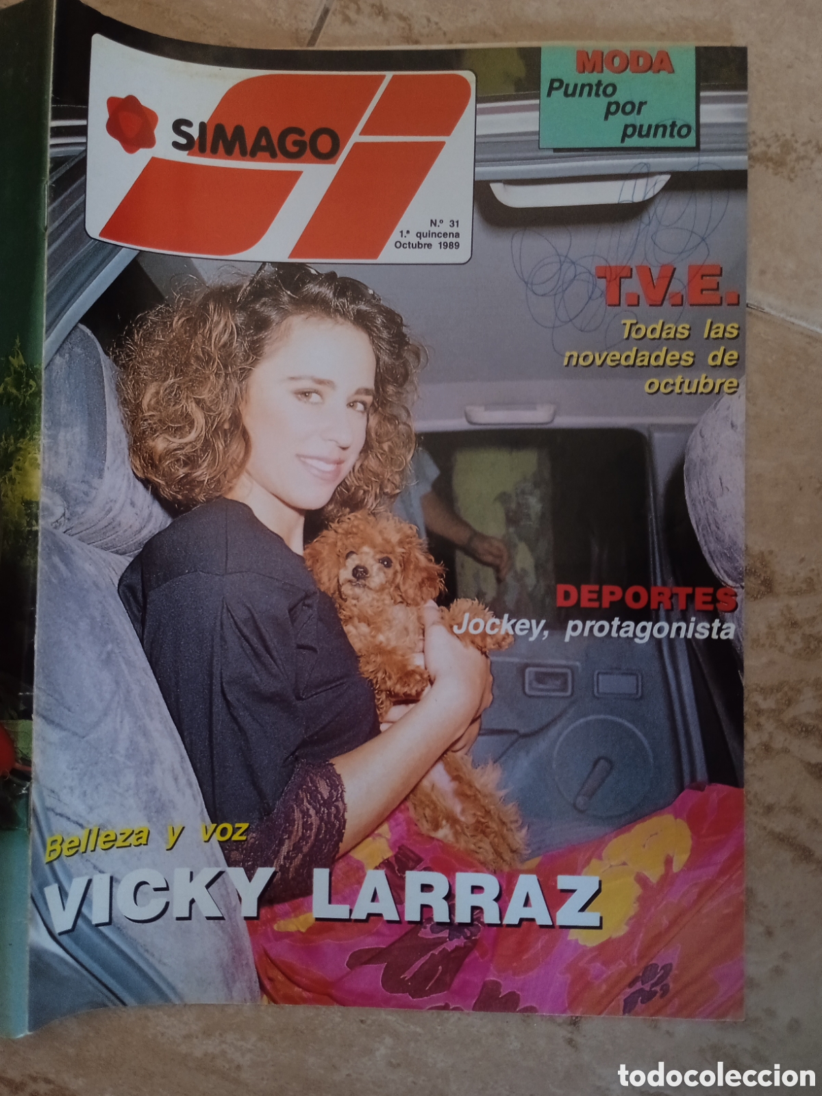 Coleccionismo de Revistas y Peri&oacute;dicos: Revista Simago n&deg;31 portada y entrevista Vicky Larraz octubre 1989