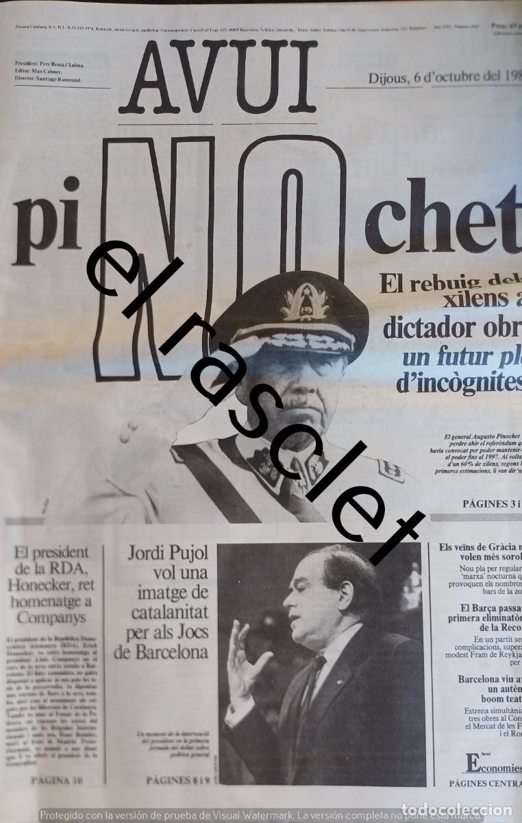 Coleccionismo de Revistas y Peri&oacute;dicos: DIARIO AVUI 6 OCTUBRE 1988