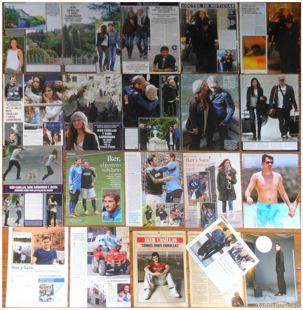 Coleccionismo de revistas y peri&oacute;dicos: IKER CASILLAS lote prensa 2000s Real Madrid Seleccion Espa&ntilde;a Sara Carbonero clippings futbol