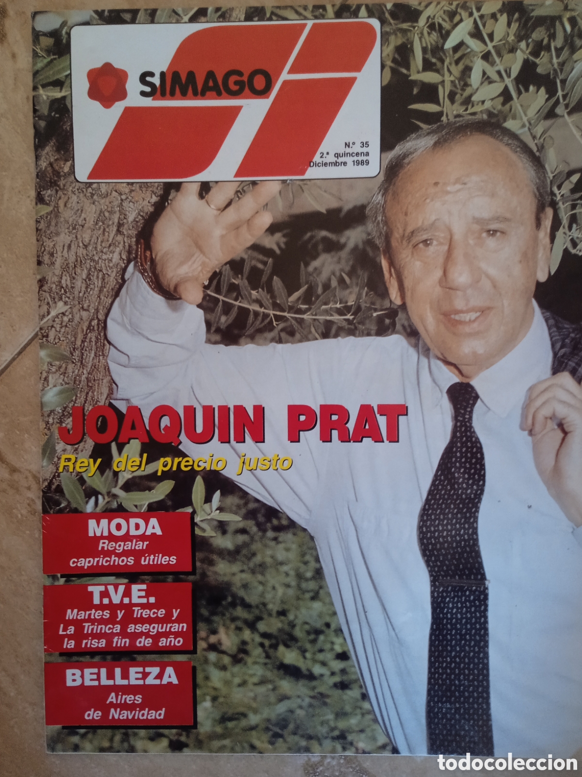 Coleccionismo de Revistas y Peri&oacute;dicos: Revista Simago n&deg;35 Joaqu&iacute;n Prats Martes y Trece diciembre 1989