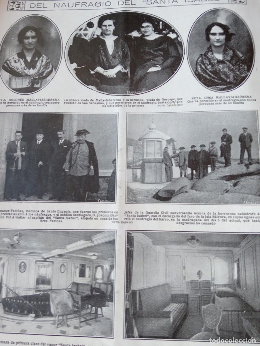 Coleccionismo de Revistas y Peri&oacute;dicos: REVISTA ENTERA 1921 GALGOS MARQUESA DE ALGETE MINA EN LA CAROLINA NAUFRAGIO VAPOR SANTA ISABEL