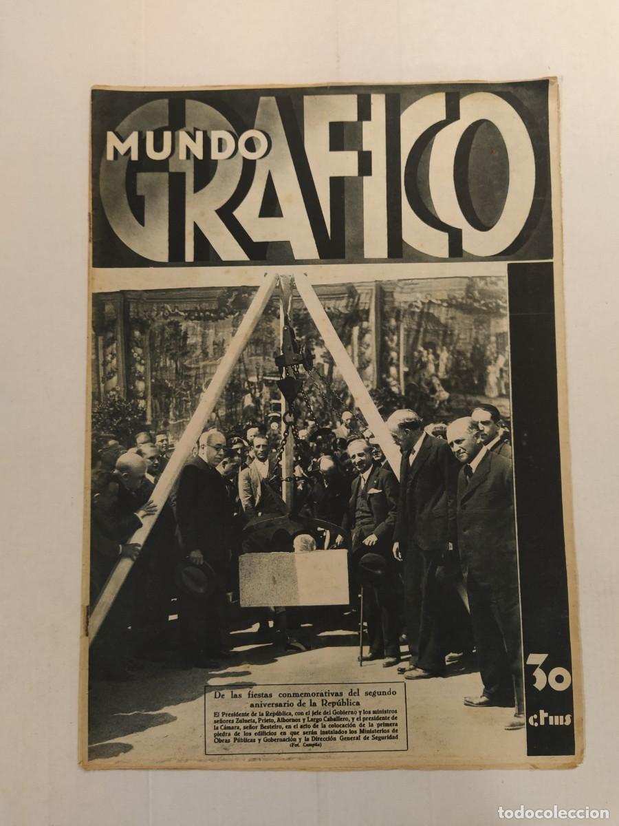 Coleccionismo de Revistas y Peri&oacute;dicos: MUNDO GRAFICO-A&Ntilde;O 1933-REPUBLICA BARCELONA-ESTATUT-FIESTA AVIACION BARAJAS-SEMANA SANTA-SITGES ETC