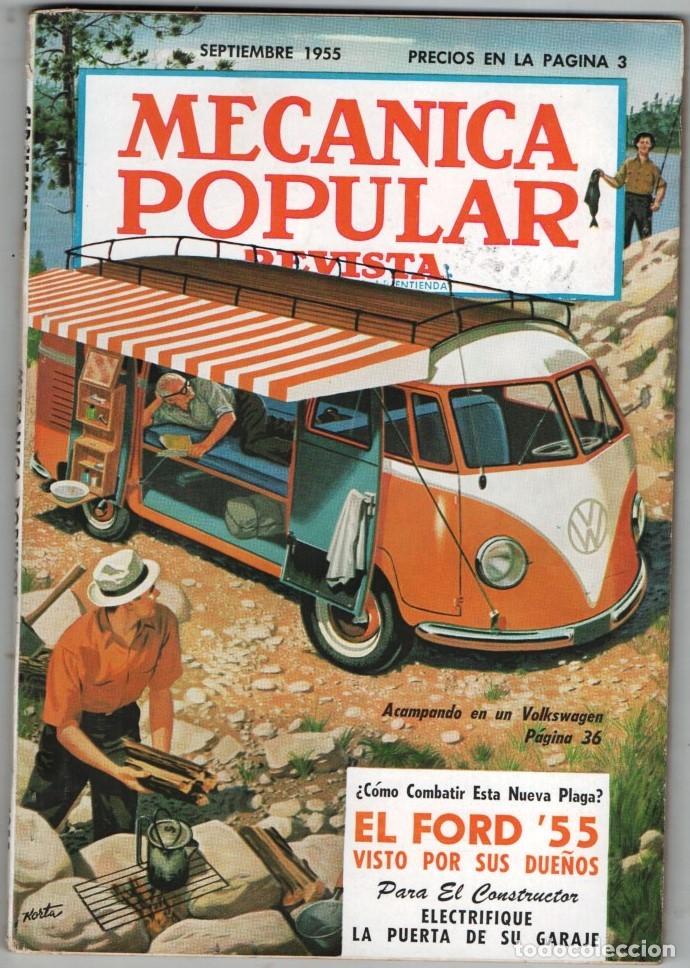 Coleccionismo de Revistas y Peri&oacute;dicos: 1955 SEPTIEMBRE MECANICA POPULAR EL FORD &acute;55-EXPOSICION DE TURIN AUTOMOVIL 164 PAG BUEN ESTADO