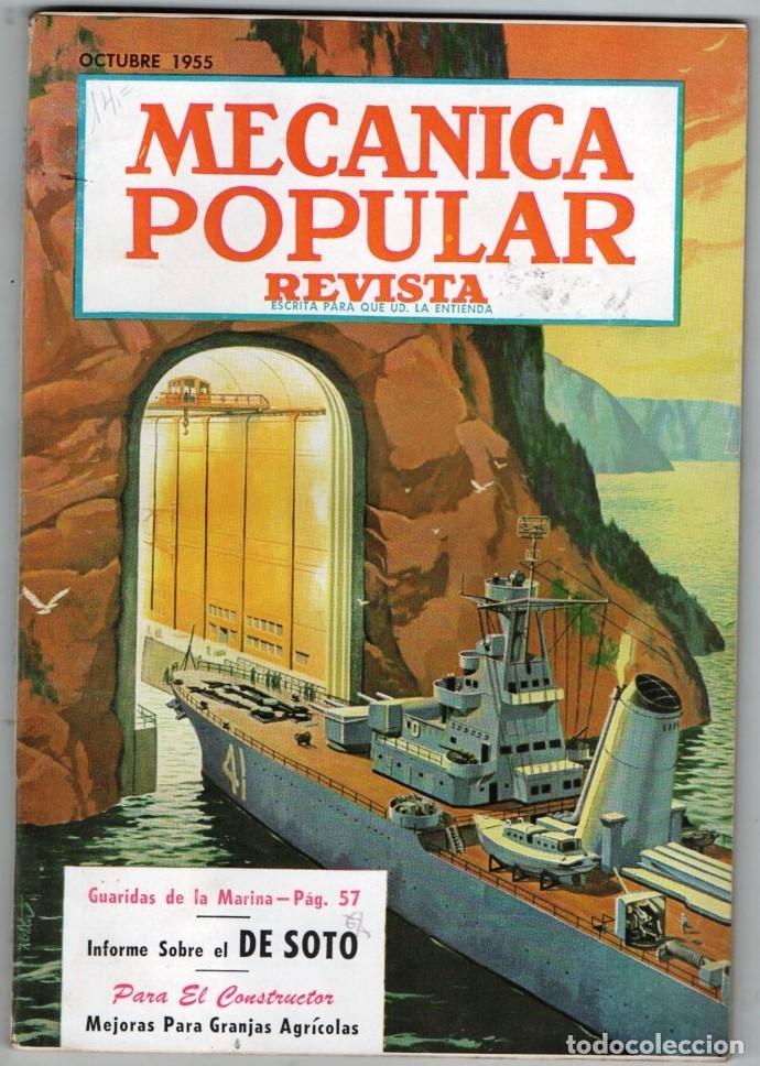 Coleccionismo de Revistas y Peri&oacute;dicos: 1955 OCTUBRE MECANICA POPULAR INFORME SOBRE EL DE SOTO-NOTICIAS DE DETROIT 164 PAG BUEN ESTADO
