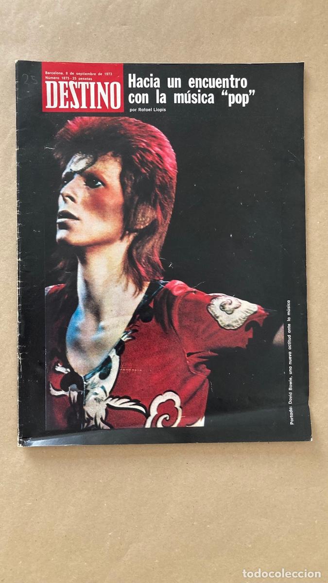 Collezionismo di Riviste e Giornali: REVISTA DESTINO - PORTADA DAVID BOWIE - N 1875 - SEPTIEMBRE 1973