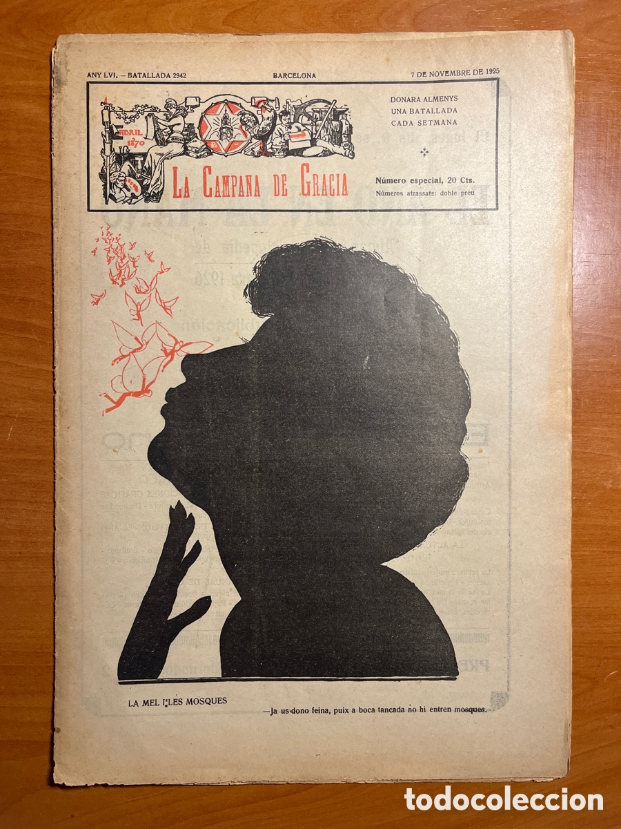Collezionismo di Riviste e Giornali: LA CAMPANA DE GRACIA N&Uacute;MERO ESPECIAL, (REDACCI&Oacute;N Y ADMINISTRACI&Oacute;N LIBRERIA ESPA&Ntilde;OLA)