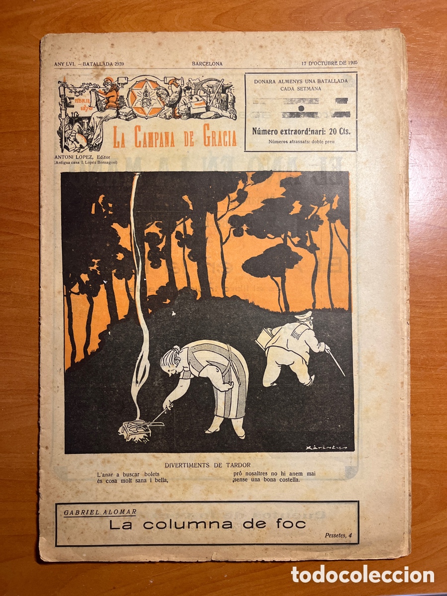 Collezionismo di Riviste e Giornali: LA CAMPANA DE GRACIA, N&Uacute;MERO EXTRAORDINARIO, (ANTONI L&Oacute;PEZ EDITOR)