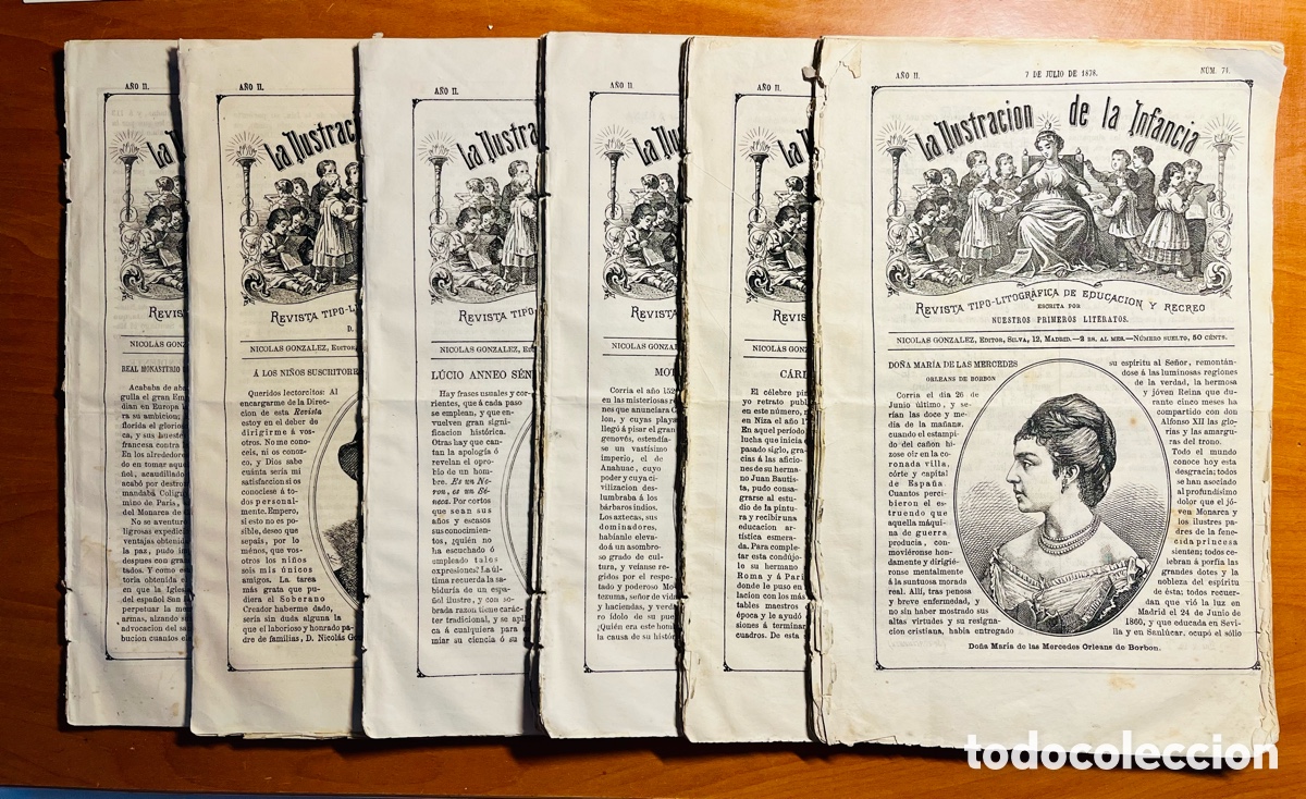 Collection Magazines and Newspapers: LA ILUSTRACI&Oacute;N DE LA INFANCIA, 21 EJEMPLARES DEL 74 al 97, (NICOL&Aacute;S GONZALEZ EDITOR)