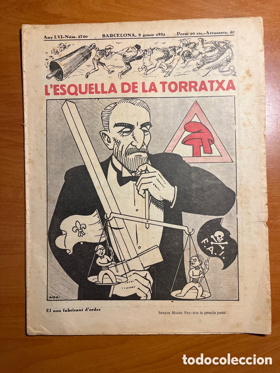 Coleccionismo de Revistas y Peri&oacute;dicos: L&rsquo;ESQUELLA DE LA TORRATXA, N&Uacute;MERO 2740, (LIBRERIA ESPA&Ntilde;OLA)