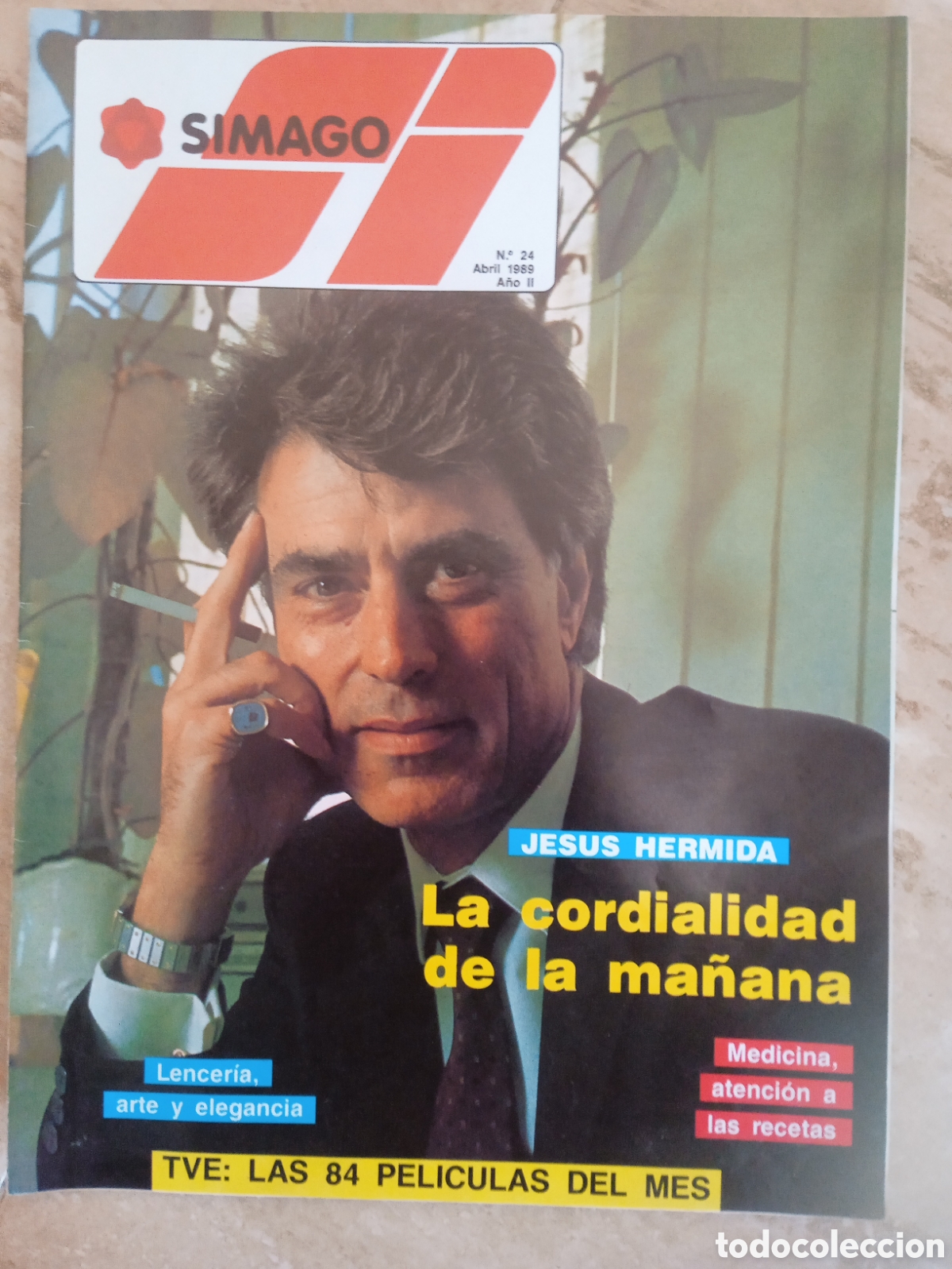 Coleccionismo de Revistas y Peri&oacute;dicos: Revista Simago n&deg;24 Jes&uacute;s Hermida portada y entrevista abril 1989