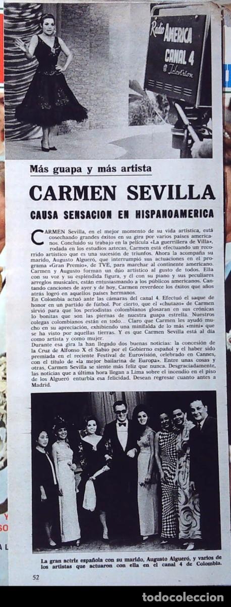 Coleccionismo de Revistas y Peri&oacute;dicos: CARMEN SEVILLA LA GUERRILLERA DE VILLA ALGERO AUGUSTO COLOMBIA TELE MEXICO ESTUDIOS AZTECA