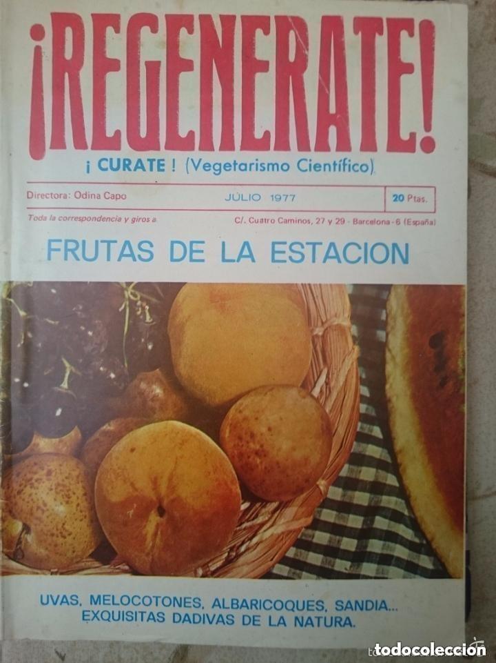 Coleccionismo de Revistas y Peri&oacute;dicos: REGENERATE CURATE VEGETARISMO CIENTIFICO - JULIO 1977