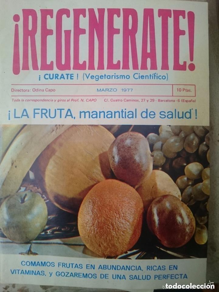 Coleccionismo de Revistas y Peri&oacute;dicos: REGENERATE CURATE VEGETARISMO CIENTIFICO - MARZO 1977